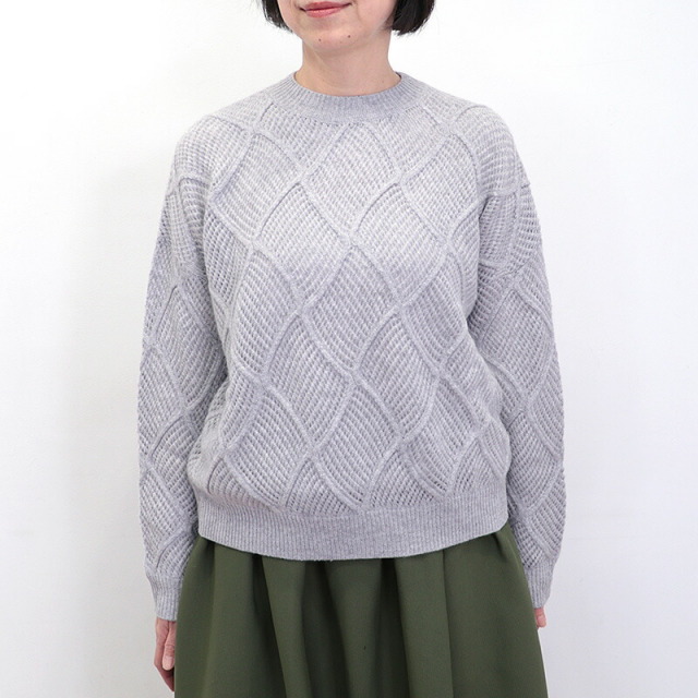 GUCIBODI グチボディ R20753821 バスケット編みカシミヤニットプル