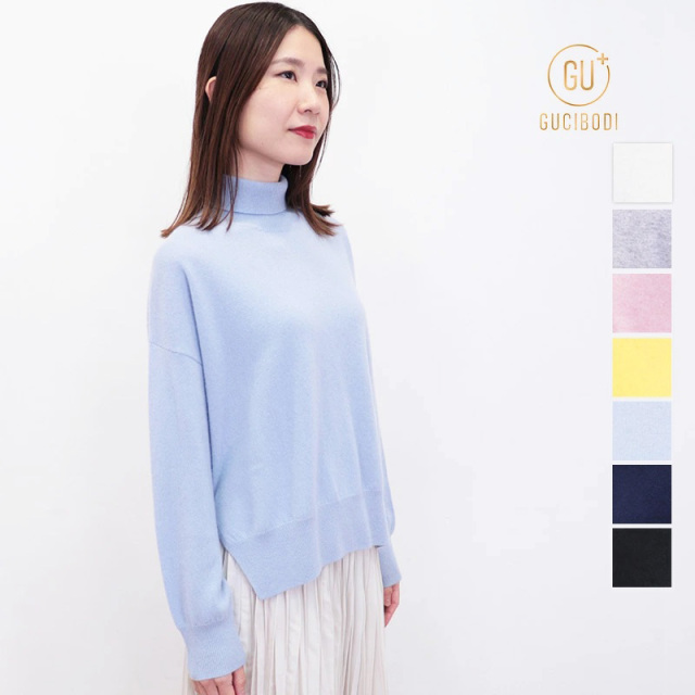GUCIBODI グチボディ R21202019 ハイネック カシミヤニットプルオーバー カシミヤ100％ セーター カシミア タートルネック  | 25AW トップス 秋冬
