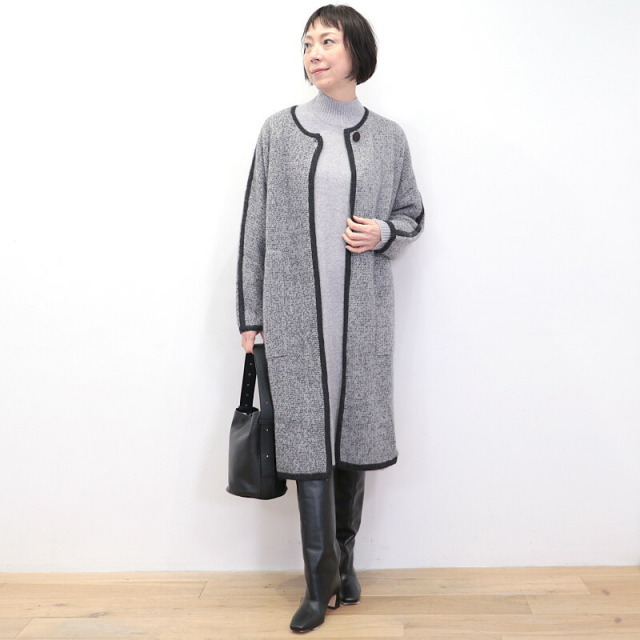 GUCIBODI グチボディ R29773903 カシミヤニットガウンコート ロング