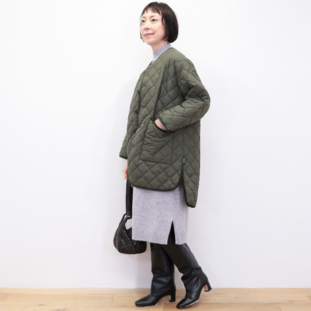 Gymphlex ジムフレックス GY-A0056 NYM キルトダウンノーカラーコート