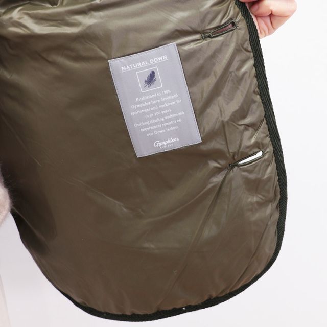 Gymphlex ジムフレックス GY-A0431 NYM キルトダウン ノーカラー