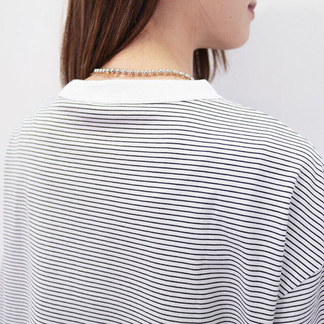 極美品]ハンドバーク七分袖Tシャツ