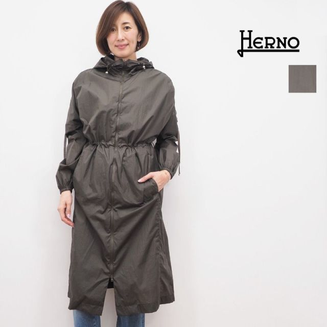 正規品 Herno ヘルノ Pa0036d シャーリングミリタリーロングコート