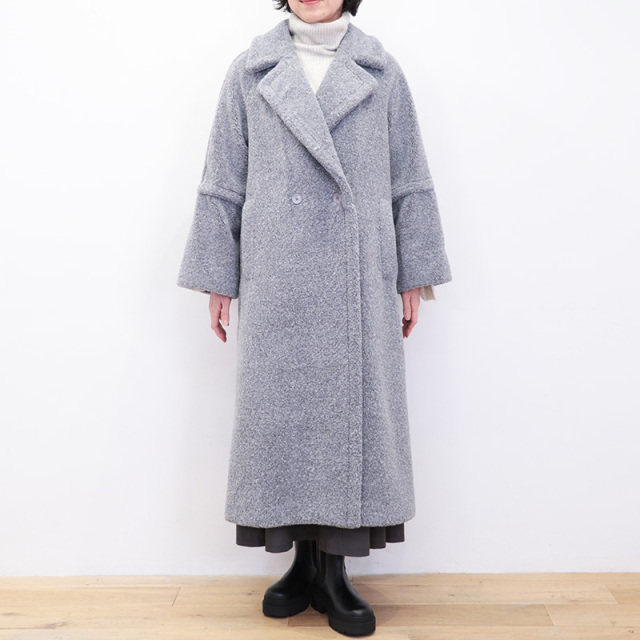 正規品】HERNO ヘルノ CA000583D エコファーコート MELANGE TEDDY