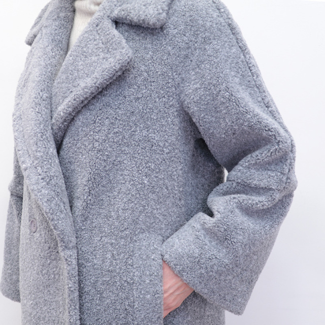 正規品】HERNO ヘルノ CA000583D エコファーコート MELANGE TEDDY