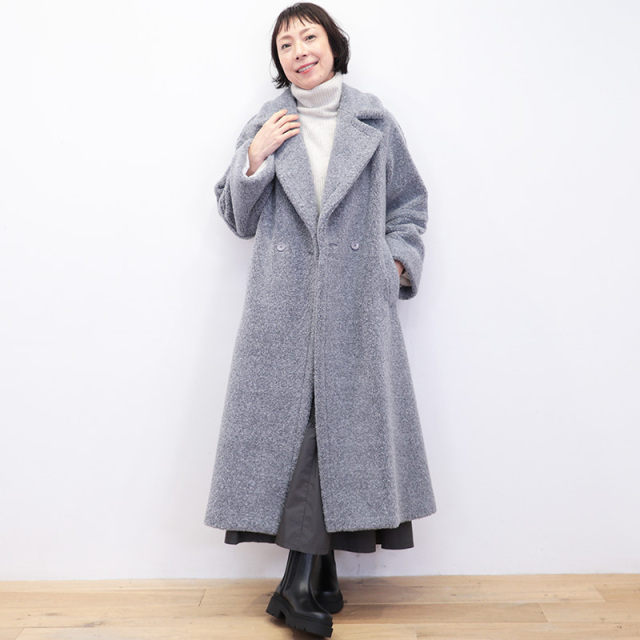 正規品】HERNO ヘルノ CA000583D エコファーコート MELANGE TEDDY