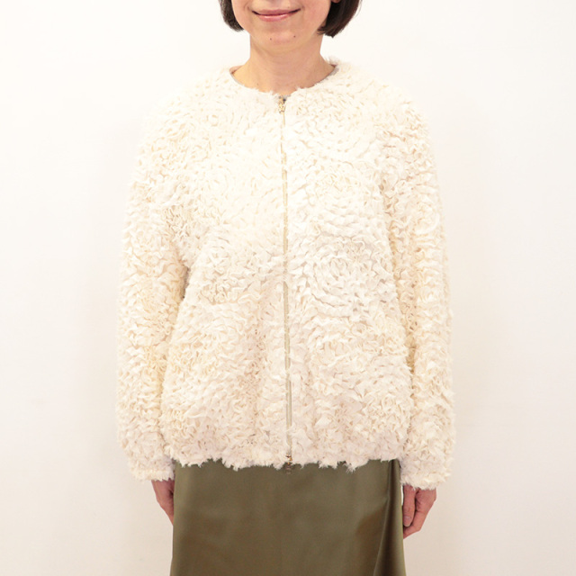 正規品】HERNO ヘルノGC000553D チュールノーカラーブルゾン