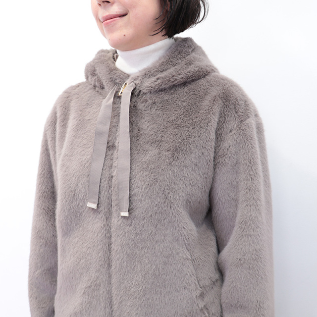正規品】HERNO ヘルノ GI000256D エコファーパーカー ブルゾン ミンク 