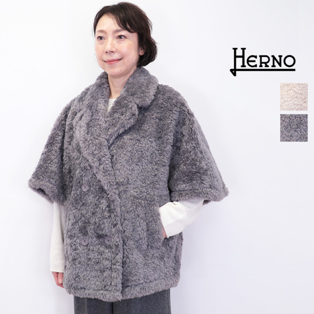 ヘルノ] JACKET 【公式】 カーリーエコファー ショートジャケット たた 