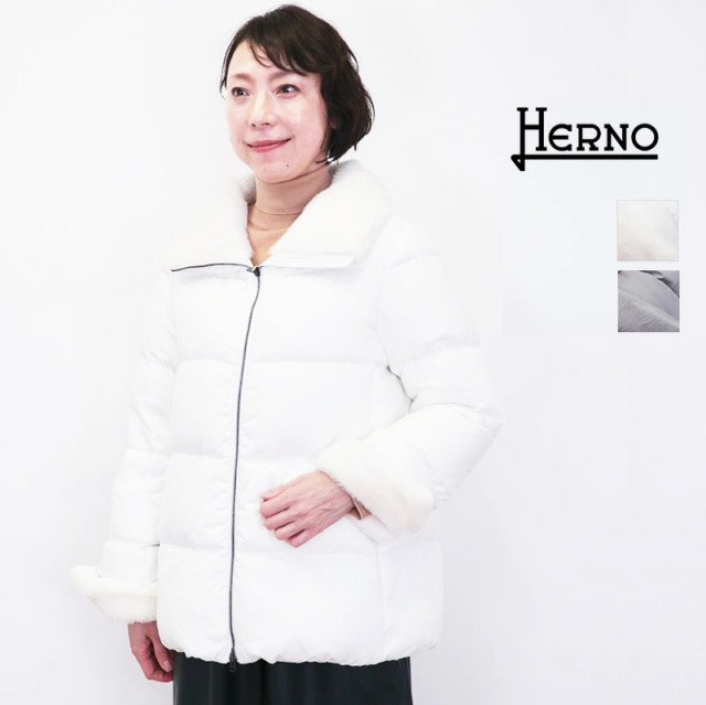 【正規品】HERNO ヘルノ PI001949D ソフトシェル エコファーダウンジャケットミドル POLAR-TECH | 24AW アウター 秋冬