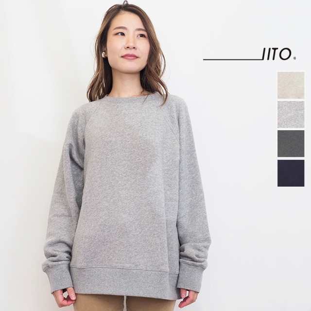 【追加入荷】IITO イイト SMIT-207 コットンスウェットプルオーバー 裏起毛 裏毛 |トップス 定番