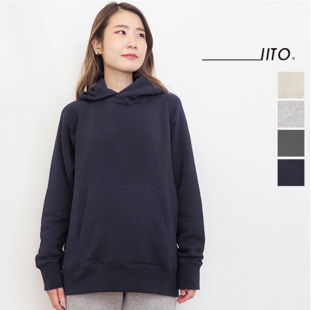 【追加入荷】IITO イイト IITO SMIT-208 コットンスウェットパーカー フーディープルオーバー 裏起毛 裏毛 |トップス 定番