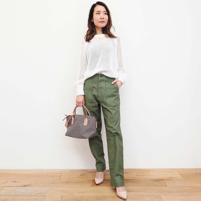 【40%OFF】0サイズ KHA:KI カーキ ミッドライズテーパード ミリタリーパンツ MIL19HPT3201 MIDRISE TAPERD  FATIGUE khaki kahki カーゴパンツ ベイカーパンツ | 23SS ボトムス 春夏