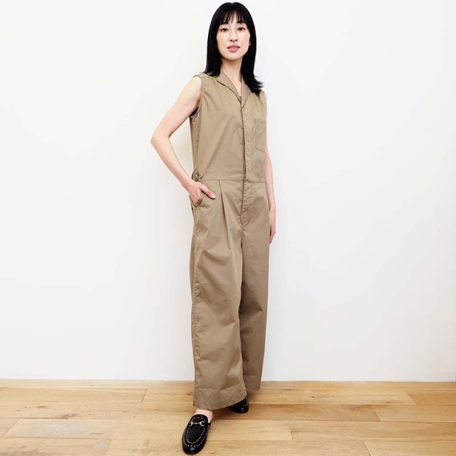 KHA:KI カーキ MIL23HPT3172 ミリタリージャンプスーツ オールインワン サロペット オーバーオール MILITARY JUMP  SUITS khaki kahki | 23SS ボトムス 春夏