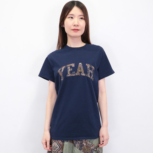 KHA:KI カーキ MIL25HCS3439 ペイズリー 刺繍Tシャツ EMBROIDERY