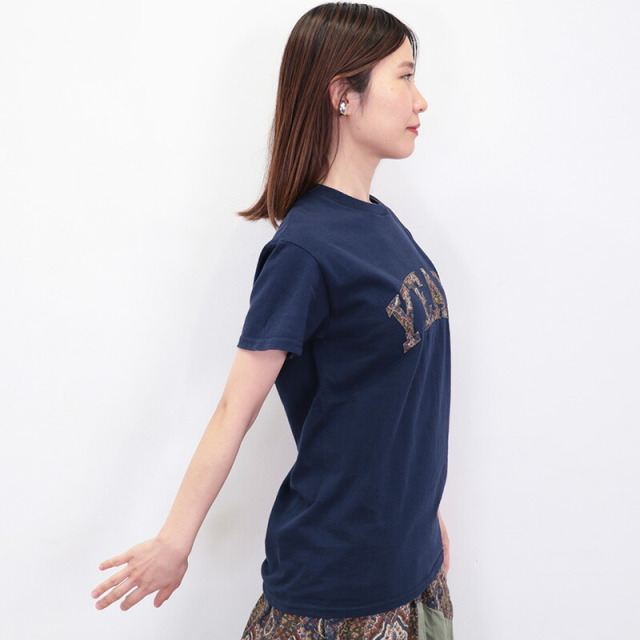 KHA:KI カーキ MIL25HCS3439 ペイズリー 刺繍Tシャツ EMBROIDERY