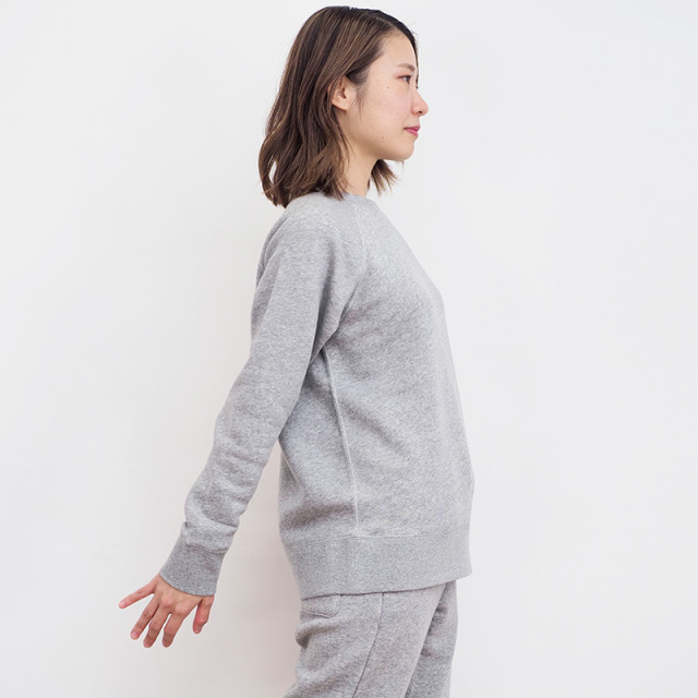 tシャツ 裏毛クルーネックプルオーバー レディース antiqua 裏毛プルオーバー トレーナー レディース トップス 綿
