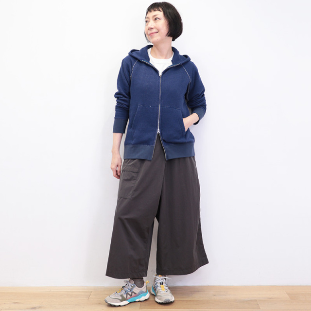 kitt キット 424-c03 ダブルジップパーカー フーディーコットン