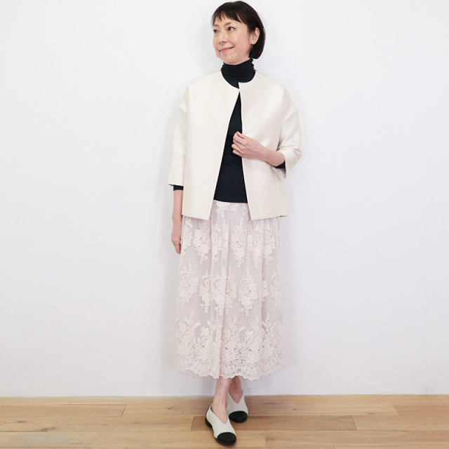 再入荷】KOFTA コフタ 572181 コットンシフォン タートルネック