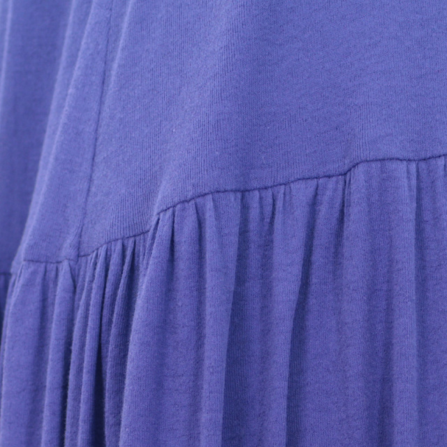 美品✨定価2.2万 マダマダ フリルピンタックシャツワンピース コットン 薄紫系 美品✨定価2.2万 マダマダ フリルピンタックシャツワンピース コットン