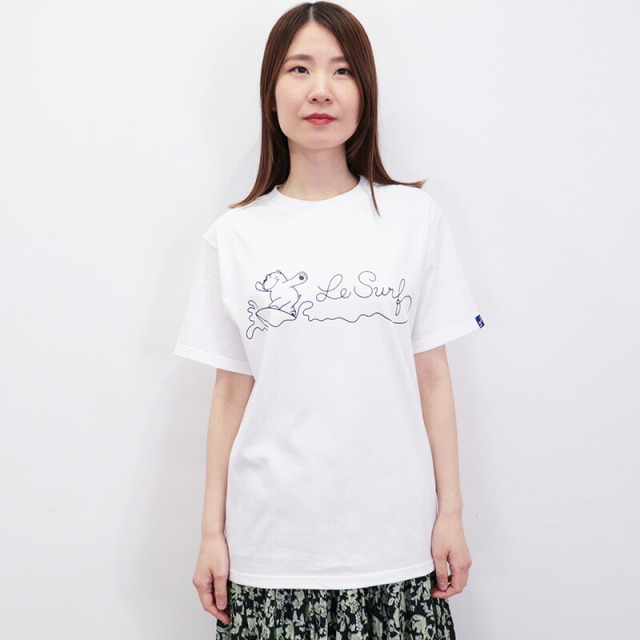 LA VIE EST AVENTURE ラヴィエアバンチュール LE SURF プリントTシャツ