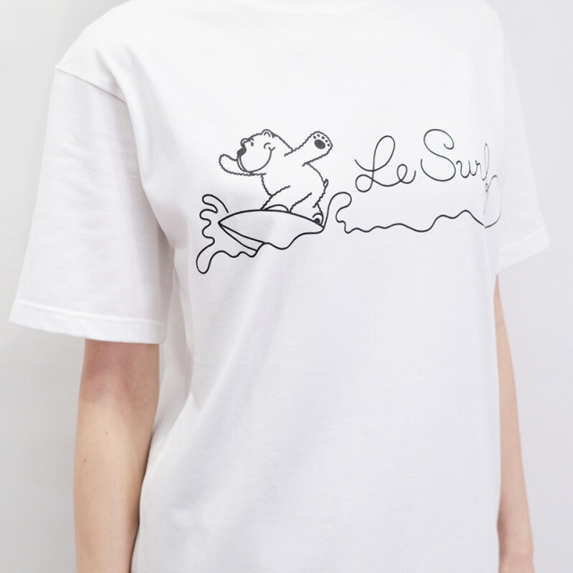 LA VIE EST AVENTURE ラヴィエアバンチュール LE SURF プリントTシャツ