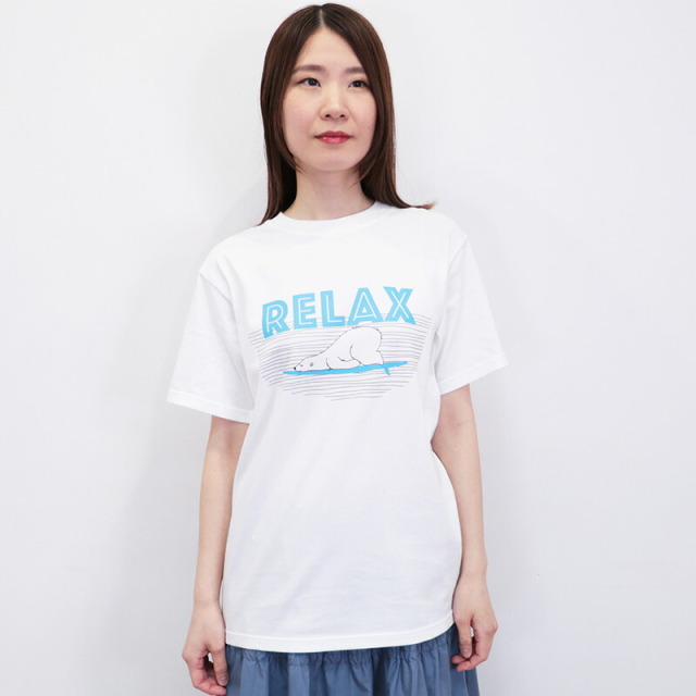 LA VIE EST AVENTURE ラヴィエアバンチュール RELAX プリントTシャツ