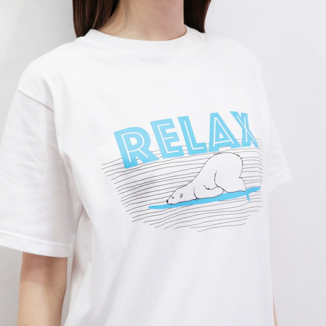 LA VIE EST AVENTURE ラヴィエアバンチュール RELAX プリントTシャツ