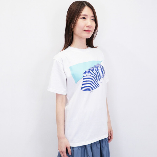 LA VIE EST AVENTURE ラヴィエアバンチュール SIESTA プリントTシャツ