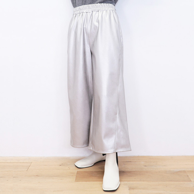 Le pivot ルピボット 4483 レザーワイドパンツ エコレザーパンツ