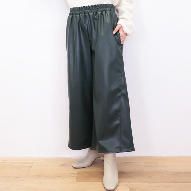 Le pivot ルピボット 4483 レザーワイドパンツ エコレザーパンツ