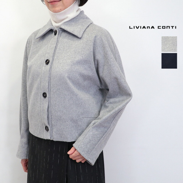 LIVIANA CONTI リビアナコンティ 25I-L5WL58 ウールシャツジャケット | 25AW アウター 秋冬
