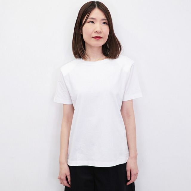 LIVIANA CONTI リビアナコンティ 25P-F5SW67 ロゴ刺繍Tシャツ