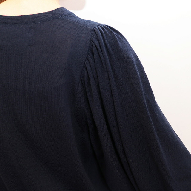 LOWER ローヴァ― LW-05 18G パフスリーブニットプルオーバー ウール100