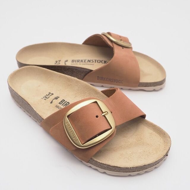 Birkenstock ビルケンシュトック ヌバックレザー マドリッドビッグバックル フラットサンダル Madrid Big Buckle ss シューズ 春夏