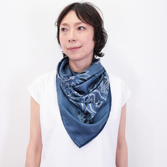 ジリー シルクストール ZILLI マフラ－ スカーフ フランス製 絹 汚れ  