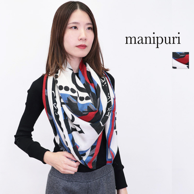 manipuri マニプリ ウールシルクストール ポエティック 0143333006 120 