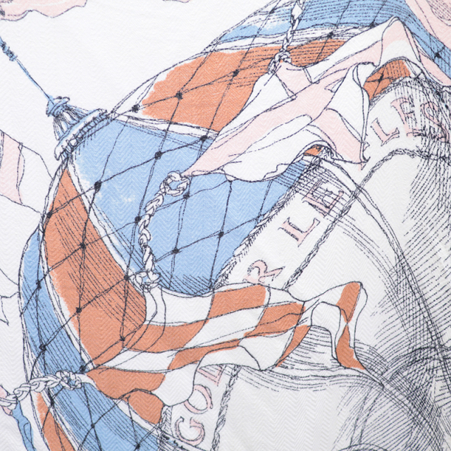 manipuri マニプリ ウールシルクストール モンゴルフィエバルーン