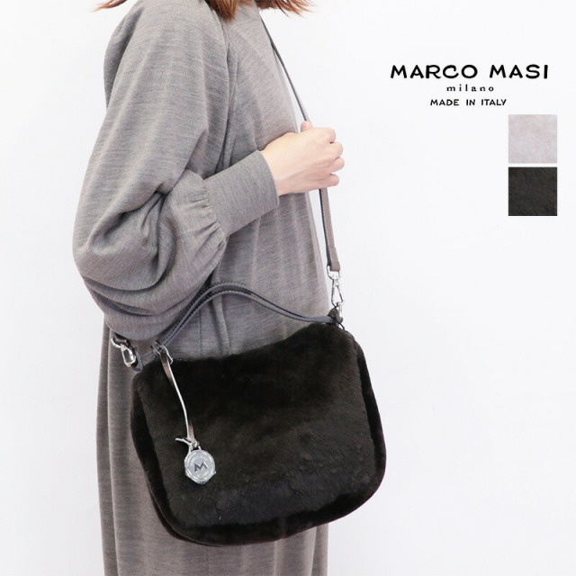 MARCO MASI ムートン トートバッグ マルコ マージ MARCO MASI ムートントートバッグ （Brown） -靴