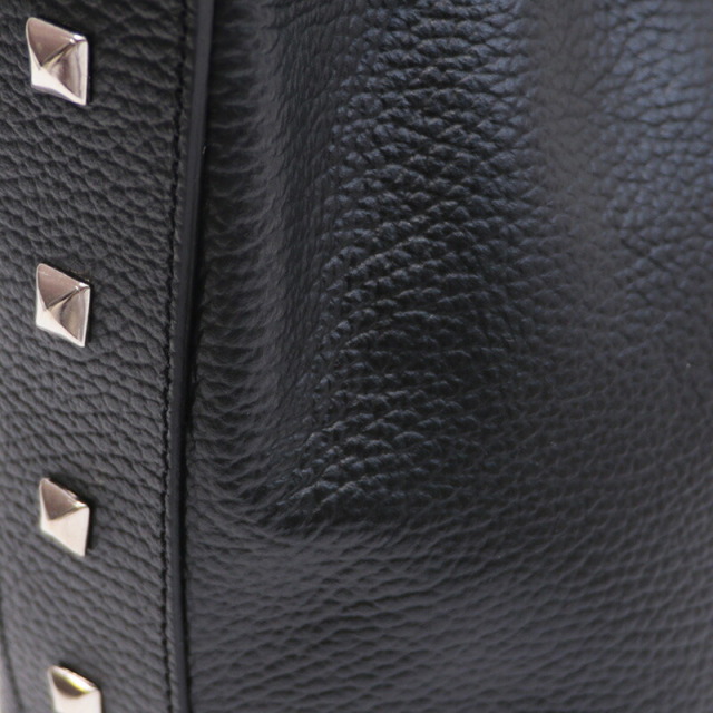 美品 MARCO MASI レザー スタッズ スクエア ハンドバッグ apt別注】MARCO MASI マルコマージ 3727 DOL/BORC スタッズ付き