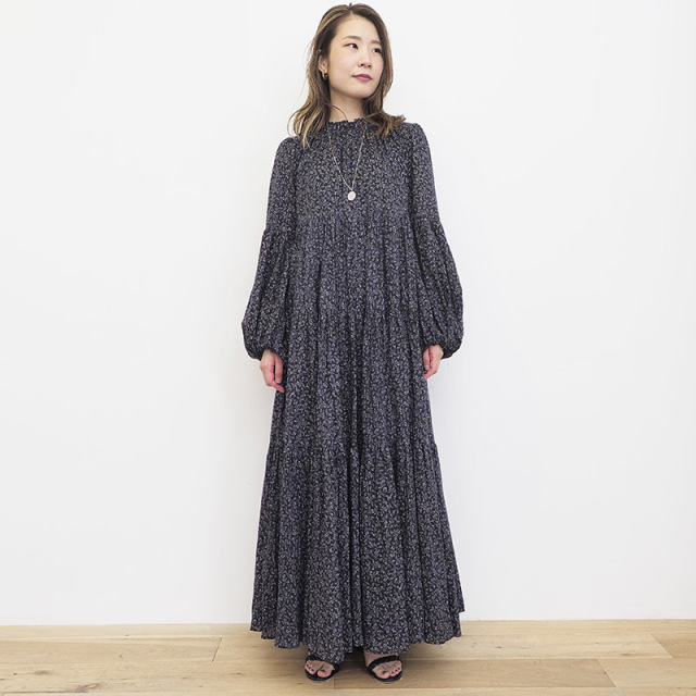 Mariha マリハ ワンピース 星明りのドレス Gardenditsy コットンティアードワンピース 長袖 ロングワンピース マキシワンピース 22aw 秋冬