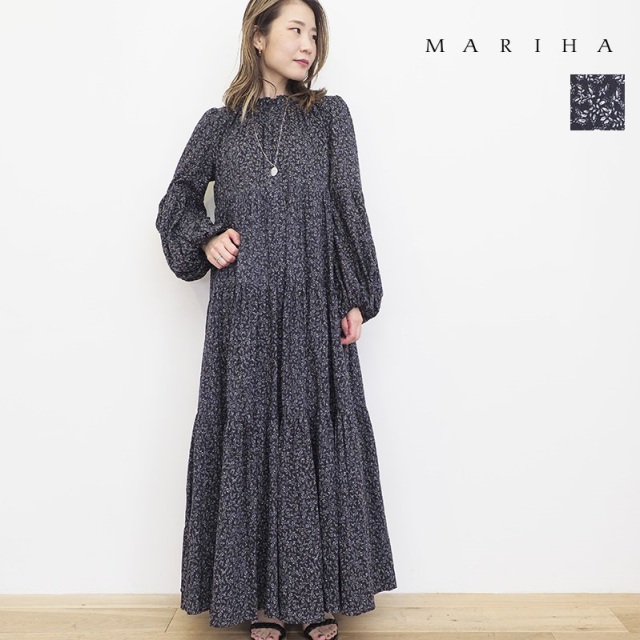 Mariha マリハ ワンピース 星明りのドレス Gardenditsy コットンティアードワンピース 長袖 ロングワンピース マキシワンピース 22aw 秋冬