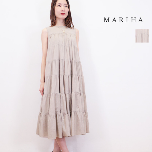 MARIHA マリハ 3211244022 ミューズのドレス ショート ノースリーブティアードワンピース  |  24SS 春夏