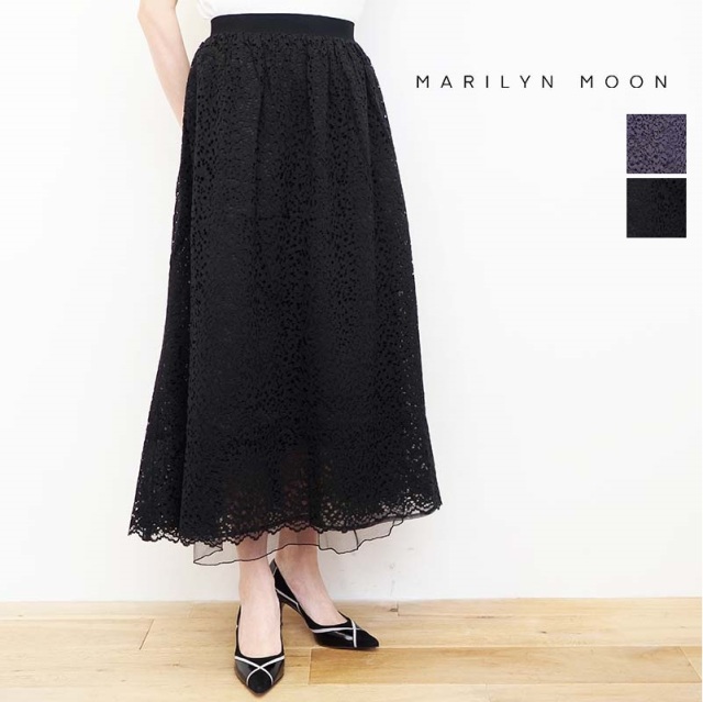 MARILYN MOON マリリンムーン 4232-023 リバーシブルレーススカート 