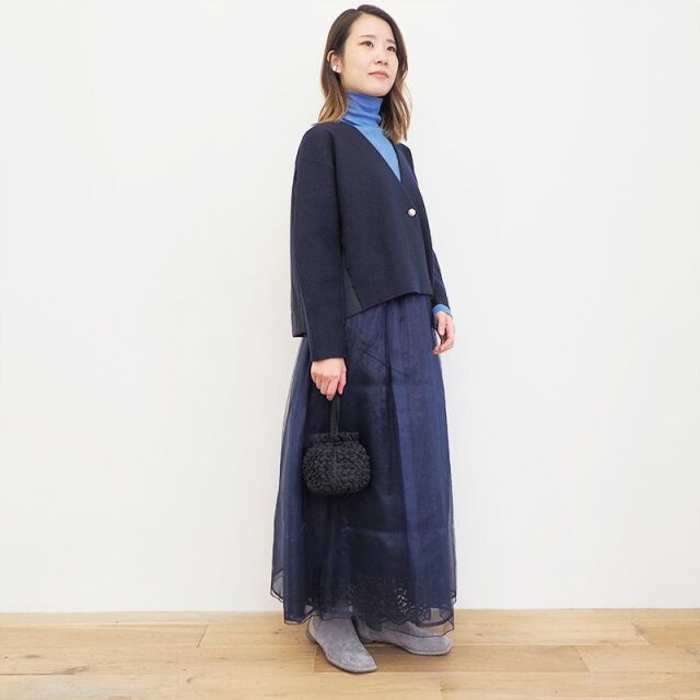 MARILYN MOON マリリンムーン 4234-139 パデットコクーンニット 