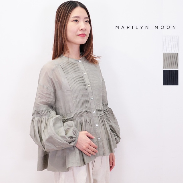 MARILYN MOON マリリンムーン 4242-136 ピンタックシアーコットン 