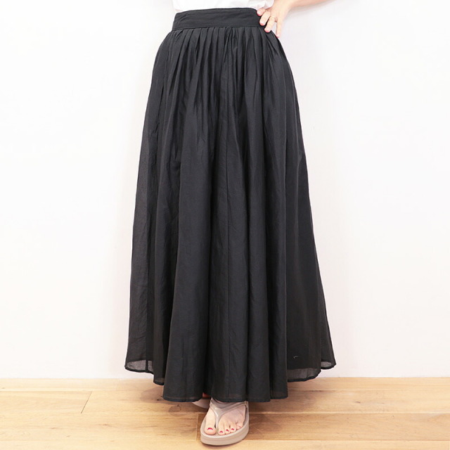 MARILYN MOON】TUCK TECHNIQUE SHEER SKIRT