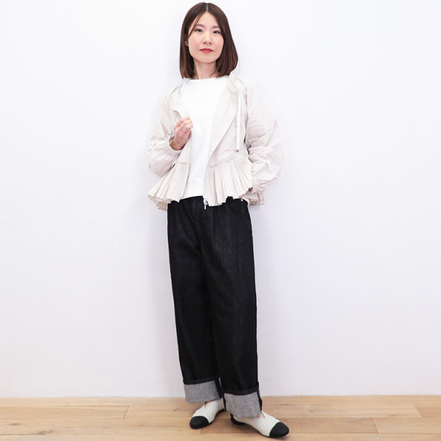 MARILYN MOON マリリンムーン 4251-115 モダンタフタプリーツブルゾン