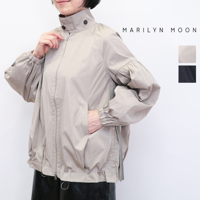 MARILYN MOONマリリンムーン　2WAYラッフルブルゾン白 MARILYN MOON(マリリンムーン)｜レイヤードラッフルブラウス