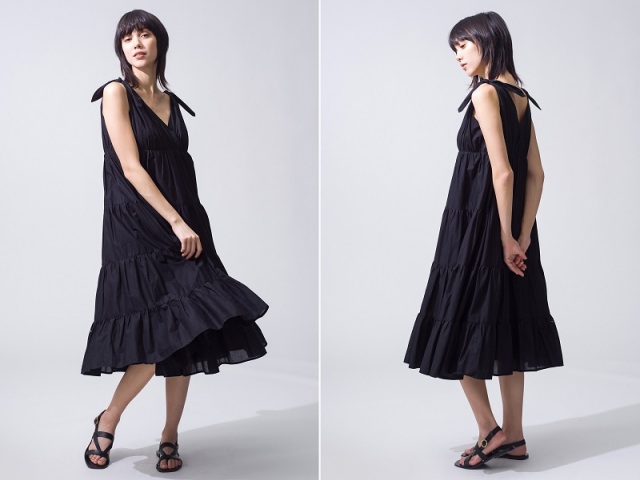 Merlette マーレット FLOR ノースリーブティアードワンピース フロー  